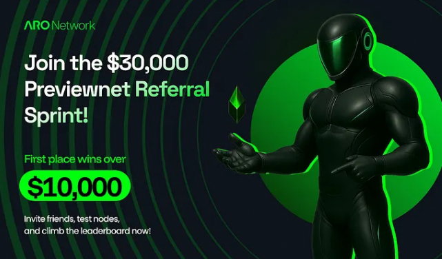 Depin挖矿项目ARO Network,闲置电脑资源挂机挖!